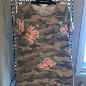 Camo floral dress